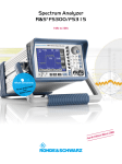 Spectrum Analyzer R&S FS300/FS315