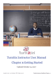 1 Chapter :Getting Started Turnitin Instructor User Manual