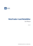 MetaTrader 4 and MetaEditor