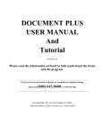 user manual - Document Plus