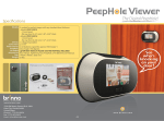 Brinno PHV1325 PeepHole Viewer Data Sheet ()