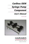 Caribou OEMSyringe Pump Component User`s Manual