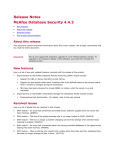 Database Security 4.4.3 Release Notes