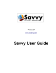 Savvy User Guide 2.7