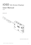 iOSD (On Screen Display) User Manual