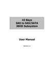 42 Bays SAS to SAS/SATA JBOD Subsystem User Manual