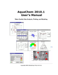 AquaChem 2010.1 User`s Manual