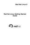 Red Hat Linux 9 Red Hat Linux Getting Started Guide
