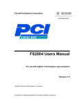 FS2004 Users Manual - FuturePlus Systems