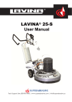 LAVINA® 25-S User Manual - Polished Concrete Solutions