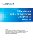 Using Infortrend EonStor FC-host Storage with HP