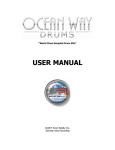 USER MANUAL - Ocean Way Drums