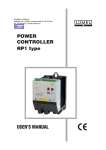 3 POWER CONTROLLER RP1 type USER`S MANUAL