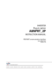 A8NPRT_2P, Instruction manual