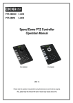 Speed Dome Camera Controller Operation Manual