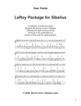 about the leroy package for sibelius