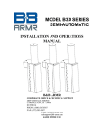 model b3x series semi-automatic installation and