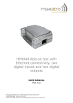 HER040 Add-on box with Ethernet connectivity, two
