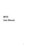 MF25 User Manual