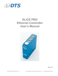 SLICE PRO Ethernet Controller User`s Manual (13000-30610