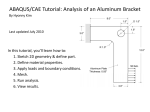 ABAQUS/CAE Tutorial: Analysis of an Aluminum Bracket
