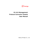 FC-412 Management Protocol Converter Chassis User Manual
