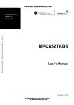 MPC852TADS Users Manual - Freescale Semiconductor