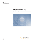 UNICORN 5.0 User Reference Manual