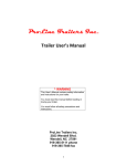 ProLine Trailers User`s Manual