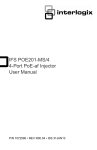 IFS POE201-MS/4 4-Port PoE-af Injector User Manual