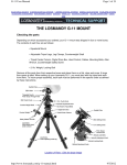 Losmundy Mount Manual - Mike Hotka`s Astronomy Page