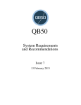 QB50 System Requirements