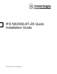 IFS NS3550-8T-2S Quick Installation Guide