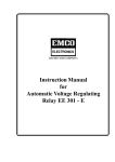 Instruction Manual for Automatic Voltage