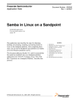 Samba in Linux on Sandpoint