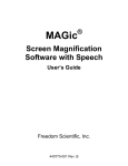 MAGic User`s Guide - Freedom Scientific