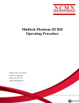 Minilock-Phantom III RIE Operating Procedure
