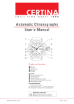 Automatic Chronographs User`s Manual