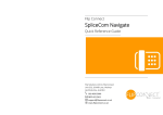 SpliceCom Navigate - Quick Reference Guide - Print