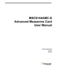 MSC8144AMC-S Advanced Mezzanine Card User Manual