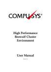 High Performance Beowulf Cluster Environment User Manual