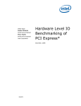 Hardware Level IO Benchmarking of PCI Express*