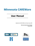 Minnesota CAREWare User Manual - Minnesota Department of Health