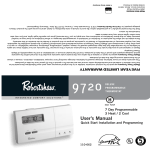9720 User Manual - Robertshaw Climate