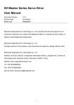 SV-Master Series Servo Drive User Manual