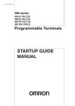 NB-series Programmable Terminals Startup Guide Manual