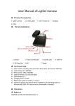 User Manual of lighter camera