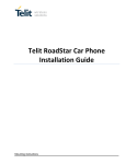 Telit RoadStar Car Phone Installation Guide