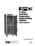 8 Series Controlled Temperature Heated Holding Cabinets