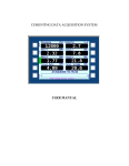 CEMENTING DATA ACQUISITION SYSTEM USER MANUAL